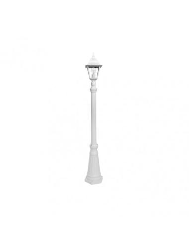Farola Exterior Aluminio Spica 1xe27 Blanco Ip44 220x20x20 Cm Regulable En Altura
