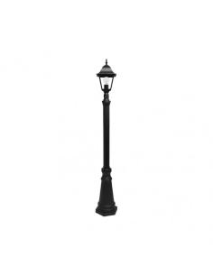 Farola Exterior Aluminio Spica 1xe27 Negro Ip44 220x20x20 Cm  Regulable En Altura 2