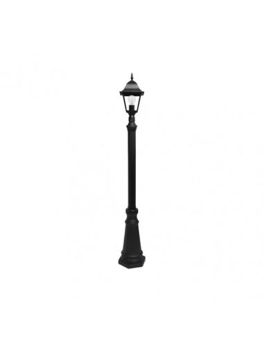 Farola Exterior Aluminio Spica 1xe27 Negro Ip44 220x20x20 Cm  Regulable En Altura