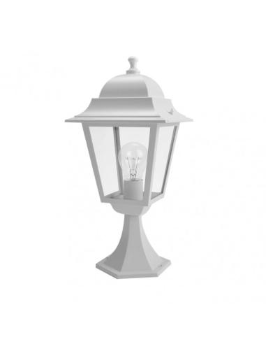Sobremuro Exterior Aluminio Spica1xe27 Blanco Ip44  46x21,5x21,5 Cm