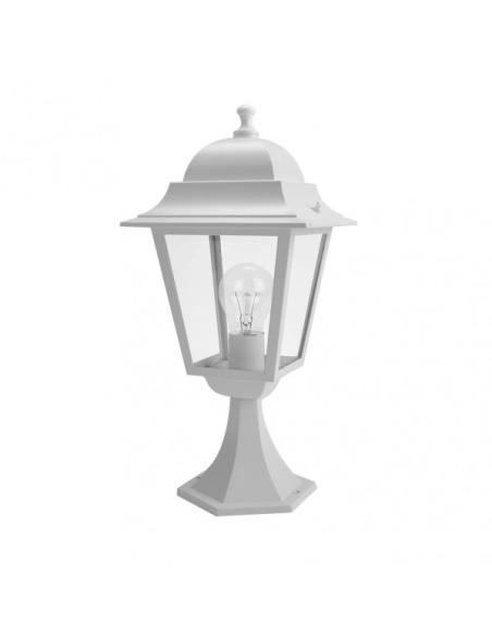 Sobremuro Exterior Aluminio Spica1xe27 Blanco Ip44  46x21,5x21,5 Cm