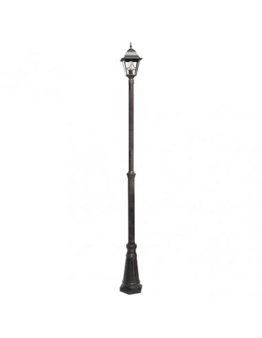 Farola Exterior Aluminio Bootes 1xe27 Marron Ip44  220x18x18 Cm