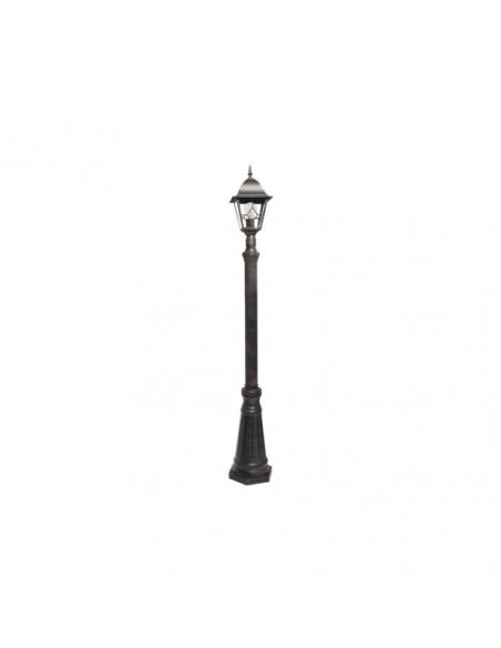 Farola Exterior Aluminio Bootes 1xe27 Marron Ip44  220x18x18 Cm