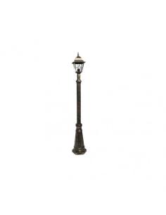 Farola Exterior Aluminio Bootes 1xe27 Neg/oro Ip44  220x18x18 Cm 2