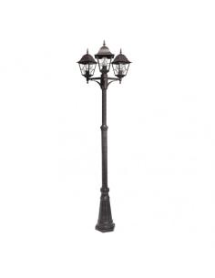 Farola Exterior Aluminio Bootes 3xe27 Marron Ip44 228x62x62 Cm