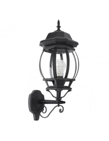 Aplique Exterior Aluminio Caelum 1xe27 Negro Ip44 54x19x28 Cm