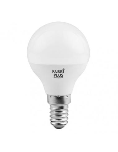 Bombilla Esferica 7w 4000k Fabriplus E14 630lm  8,2x4,2x4,2 Cm