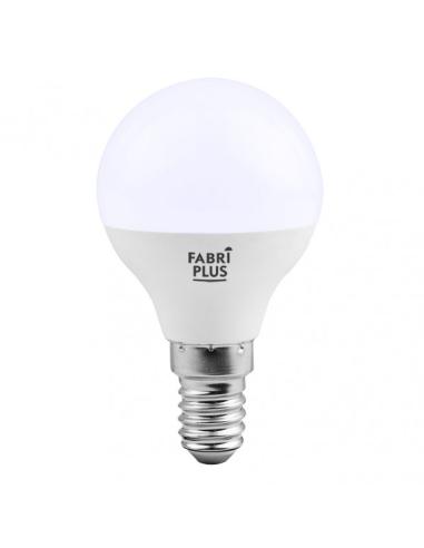 Bombilla Esferica 7w 6000k Fabriplus E14 630lm  8,2x4,2x4,2 Cm