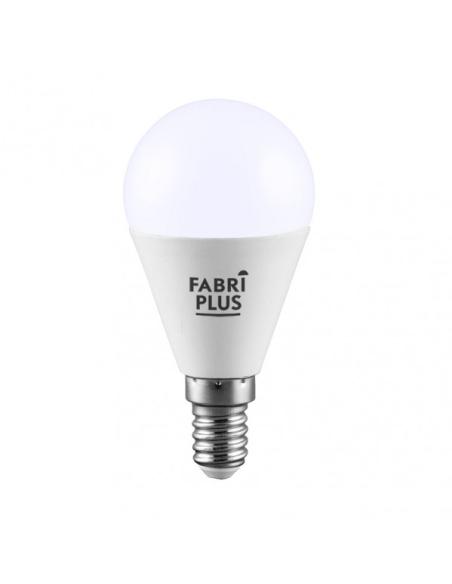 Bombilla Esferica 9w 6000k Fabriplus E14 810lm  8,8x4,5x4,5 Cm