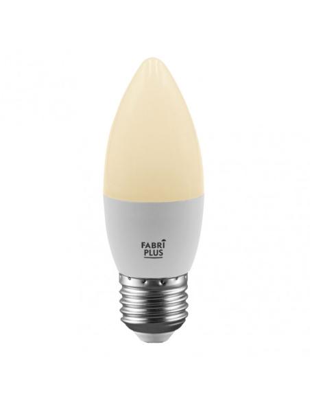 Bombilla Vela 7w 3000k Fabriplus E27 630lm  10,6x3,7x3,7 Cm