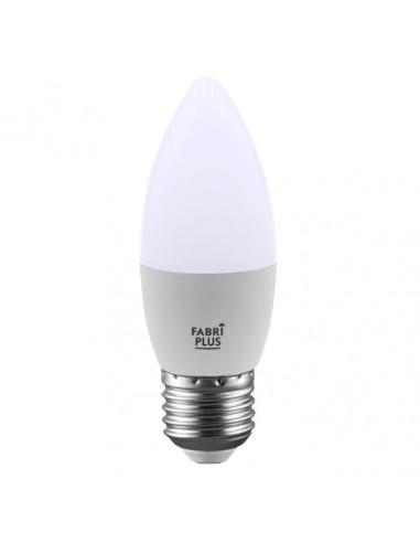 Bombilla Vela 7w 6000k Fabriplus E27 630lm  10,6x3,7x3,7 Cm