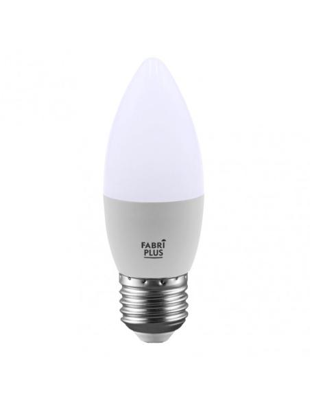 Bombilla Vela 7w 6000k Fabriplus E27 630lm  10,6x3,7x3,7 Cm