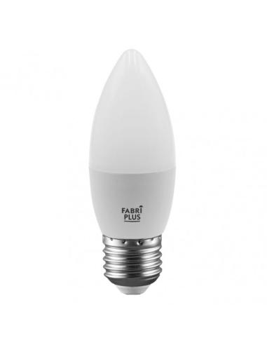 Bombilla Vela 7w 6000k Fabriplus E27 630lm  10,6x3,7x3,7 Cm