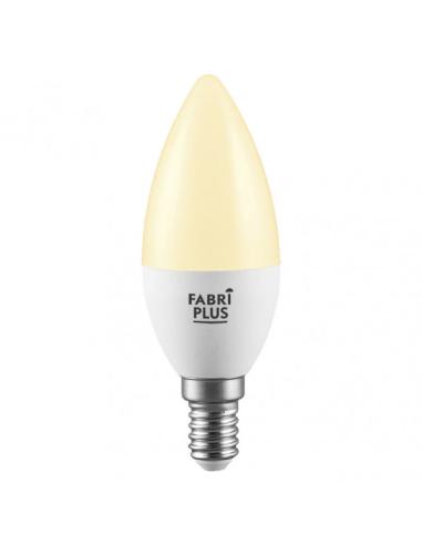 Bombilla Vela 5w 3000k Fabriplus E14 450lm  10x3,7x3,7 Cm