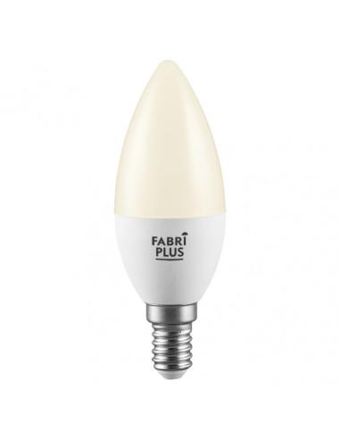 Bombilla Vela 5w 4000k Fabriplus E14 450lm  10x3,7x3,7 Cm