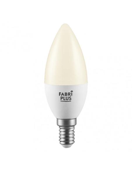 Bombilla Vela 7w 4000k Fabriplus E14 630lm  10,6x3,7x3,7 Cm