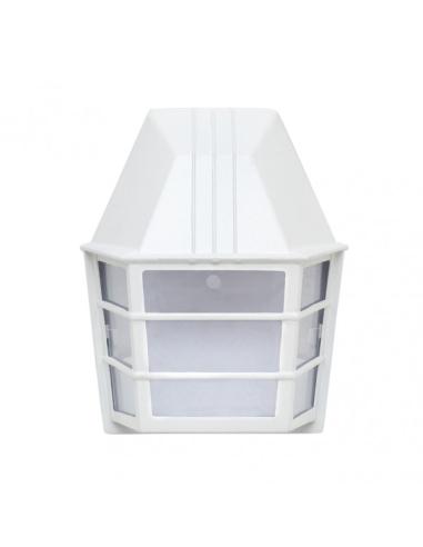 Aplique Exterior Aluminio Acrux 1xe27 Blanco Ip23  24x20x11,5 Cm