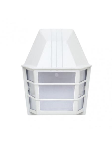 Aplique Exterior Aluminio Acrux 1xe27 Blanco Ip23  24x20x11,5 Cm