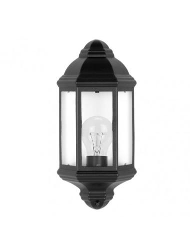 Aplique Exterior Aluminio Shaula 1xe27 Negro Ip44 36,5x16,5x9,5 Cm