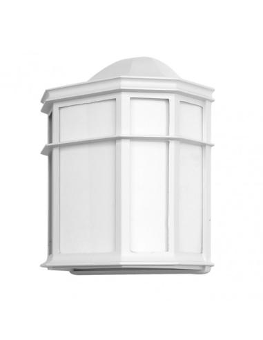 Aplique Exterior Aluminio Bellatrix 1xe27 Blanco  25x11x19,5 Cm Ip44