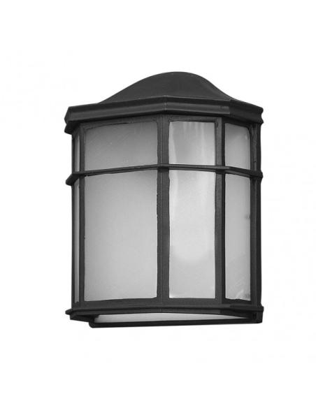 Aplique Exterior Aluminio Bellatrix 1xe27 Negro  25x11x19,5 Cm Ip44