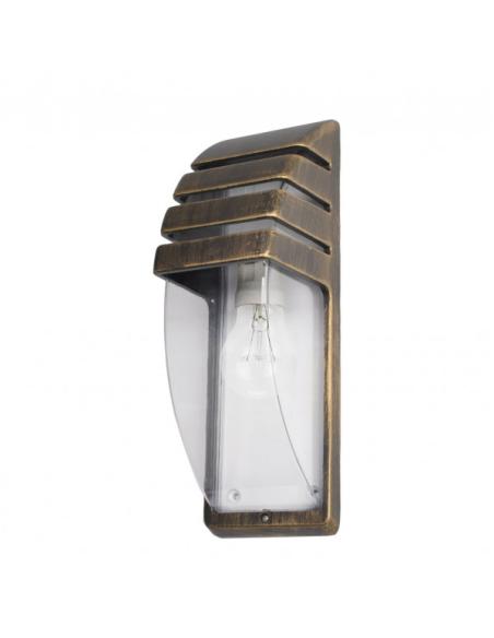 Aplique Exterior Elnath 1xe27 Neg/oro  35x12x12 Cm Ip44