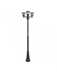 Farola Exterior Aluminio Alnilan 3xe27 Negro Ip44  220x55x55 Cm