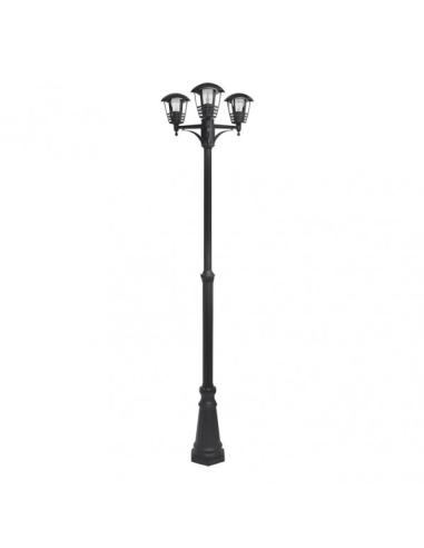 Farola Exterior Aluminio Alnilan 3xe27 Negro Ip44  220x55x55 Cm