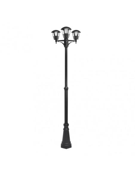 Farola Exterior Aluminio Alnilan 3xe27 Negro Ip44  220x55x55 Cm