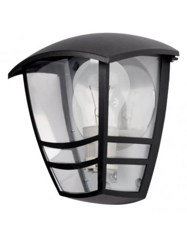 Aplique Exterior Aluminio Alnilan 1xe27 Negro Ip44 20x17,5x13 Cm