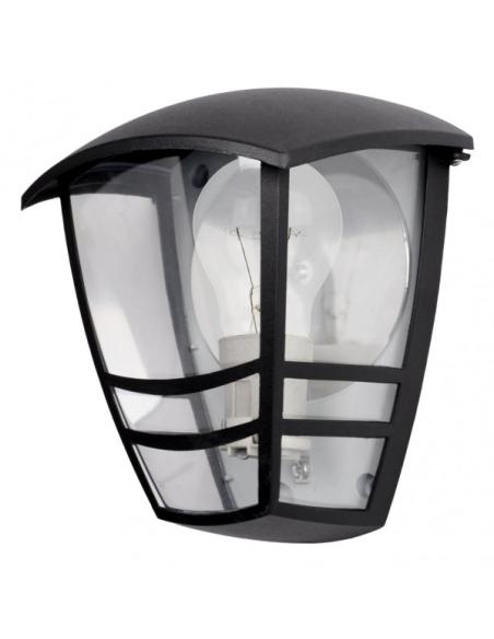 Aplique Exterior Aluminio Alnilan 1xe27 Negro Ip44 20x17,5x13 Cm