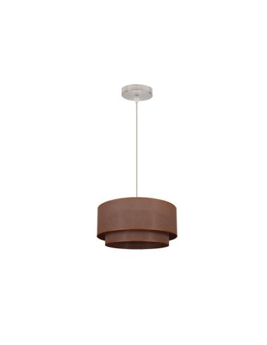 Colgante Doble 1l. Marron/marron Cilind REGX35X35