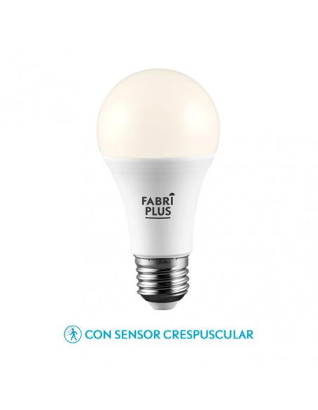 Bombilla 11w 4000k Sensor Crepuscular Fabriplus Standar E27 990lm 11,7x6x6 Cm