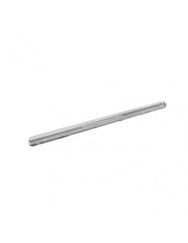 Pantalla Estanca 120cm Lines  Para Led 1xt8 Ip54 Gris/transparente 128x7,8x6 Cm