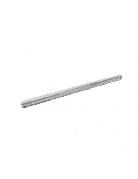 Pantalla Estanca 120cm Lines  Para Led 1xt8 Ip54 Gris/transparente 128x7,8x6 Cm