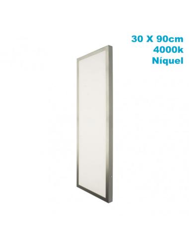 Plafon 72w 4000k  3,5x30x90 Cm Plano Niquel 6120lm