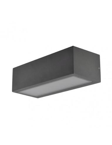 Aplique Exterior Conga Gris Oscuro 1xe27 Ip54 10,5x26x6,5 Cm