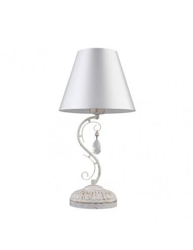 Sobremesa Clematis 1xe14 Blanco/oro 48x25x25 Cm