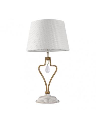 Sobremesa Crasas 1xe14 Blanco/oro 49x27x27 Cm