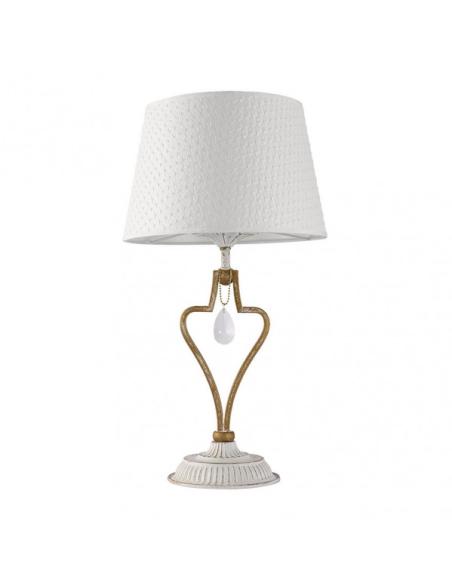 Sobremesa Crasas 1xe14 Blanco/oro 49x27x27 Cm