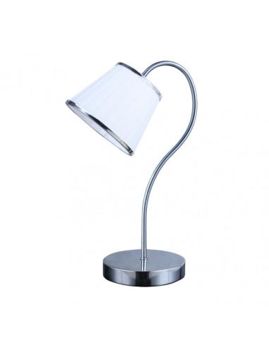 Sobremesa Lantanas 1xe27 Cromo Pantalla Blanca 40x15,5x26 Cm