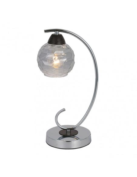 Sobremesa Etna 1xe14 Cromo/wengue 35x14x19 Cm