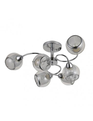 Lampara Stanley 6xe27 Cromo 26x68x68 Cm