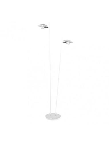 Pie Salon Ciudad Del Cabo 2l 12w 4000k Blanc/plata150x30x25 Cm 1080 Lm Dirigible Y Orientable
