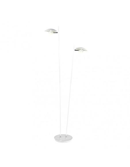 Pie Salon Ciudad Del Cabo 2l 12w 4000k Blanc/plata150x30x25 Cm 1080 Lm Dirigible Y Orientable