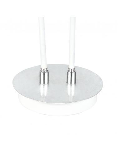 Pie Salon Ciudad Del Cabo 2l 12w 4000k Blanc/plata150x30x25 Cm 1080 Lm Dirigible Y Orientable