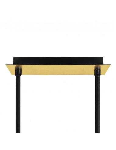 Lampara Ciudad Del Cabo 4l 24w 4000k  Negro/oro Regx85x15 Cm 1920 Lm