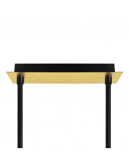 Lampara Ciudad Del Cabo 4l 24w 4000k  Negro/oro Regx85x15 Cm 1920 Lm