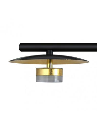 Lampara Ciudad Del Cabo 4l 24w 4000k  Negro/oro Regx85x15 Cm 1920 Lm