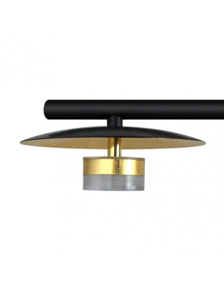 Lampara Ciudad Del Cabo 4l 24w 4000k  Negro/oro Regx85x15 Cm 1920 Lm
